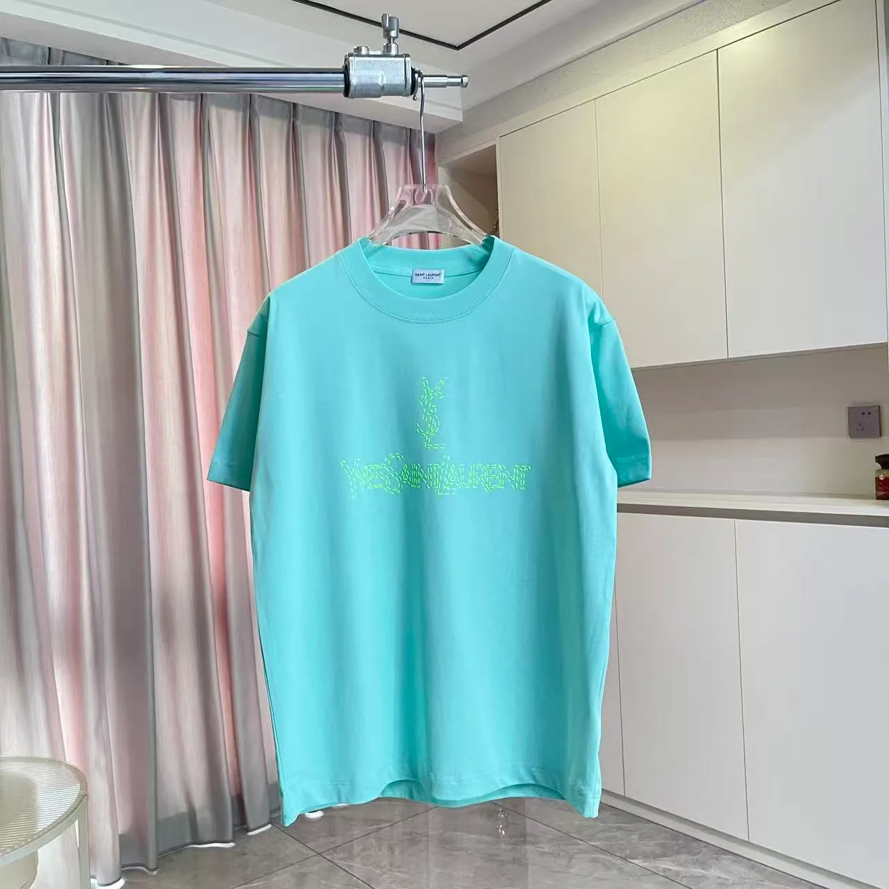 YSL* 2026 New Arrival logo 300g t Same Style Size：S M L XL XXL ：Black White Green Purple